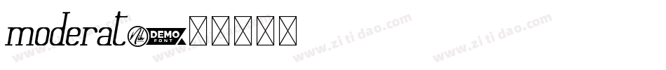 moderat字体转换