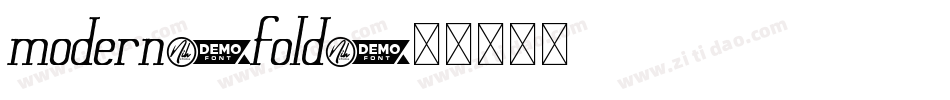 modern-fold字体转换