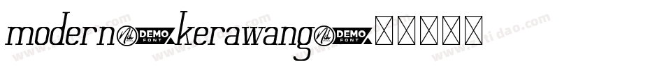 modern_kerawang字体转换