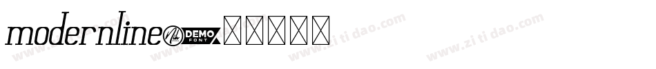 modernline字体转换
