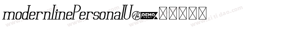 modernlinePersonalU字体转换 modernlinePersonalU字体转换