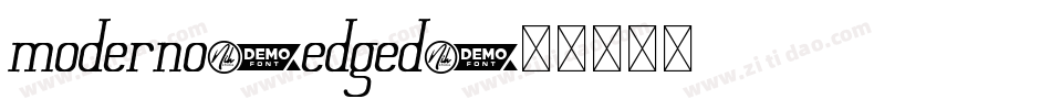 moderno_edged字体转换