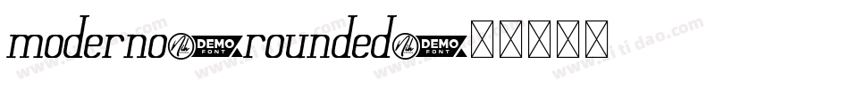 moderno_rounded字体转换