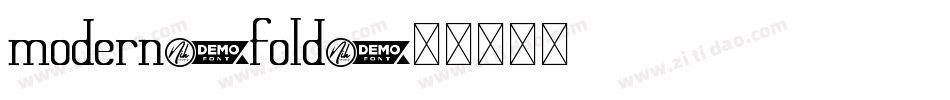 modern-fold字体转换