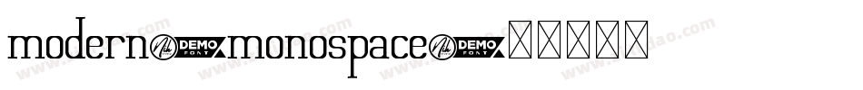 modern_monospace字体转换