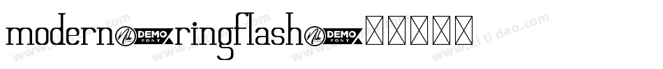 modern_ringflash字体转换