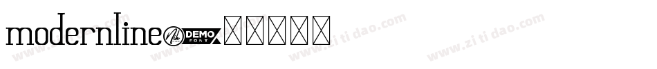 modernline字体转换