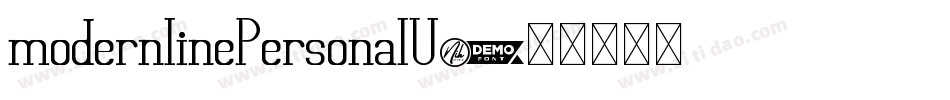 modernlinePersonalU字体转换 modernlinePersonalU字体转换