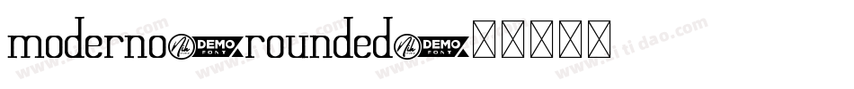 moderno_rounded字体转换