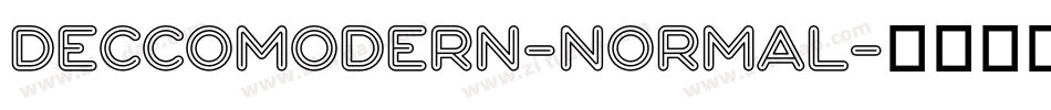 DeccoModern-Normal字体转换