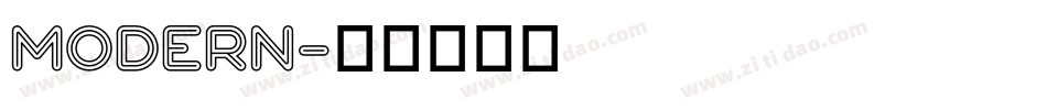 modern字体转换
