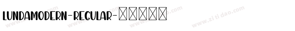 LundaModern-Regular字体转换