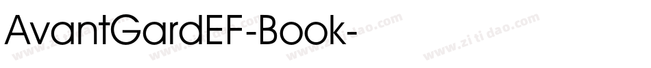 AvantGardEF-Book字体转换