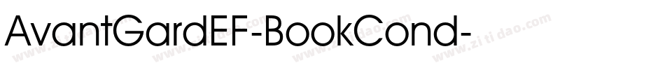 AvantGardEF-BookCond字体转换