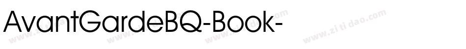 AvantGardeBQ-Book字体转换