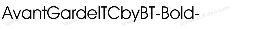 AvantGardeITCbyBT-Bold字体转换