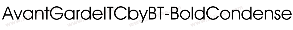 AvantGardeITCbyBT-BoldCondensed字体转换