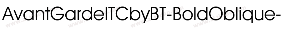 AvantGardeITCbyBT-BoldOblique字体转换