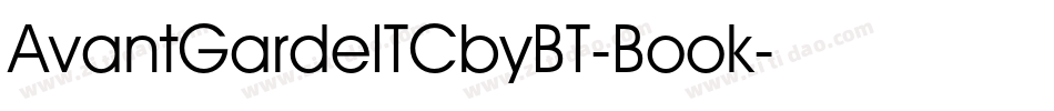 AvantGardeITCbyBT-Book字体转换