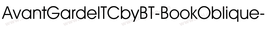 AvantGardeITCbyBT-BookOblique字体转换