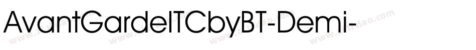 AvantGardeITCbyBT-Demi字体转换