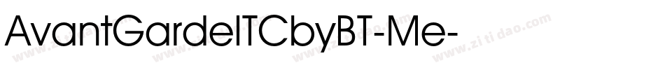 AvantGardeITCbyBT-Me字体转换