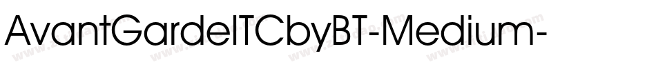 AvantGardeITCbyBT-Medium字体转换