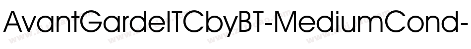 AvantGardeITCbyBT-MediumCond字体转换