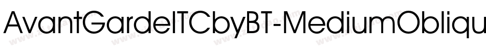 AvantGardeITCbyBT-MediumOblique字体转换