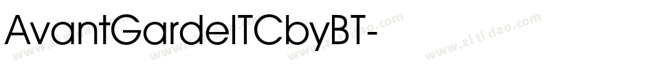 AvantGardeITCbyBT字体转换