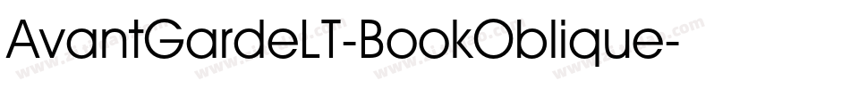 AvantGardeLT-BookOblique字体转换