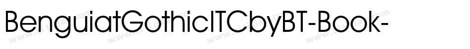 BenguiatGothicITCbyBT-Book字体转换