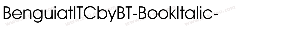 BenguiatITCbyBT-BookItalic字体转换