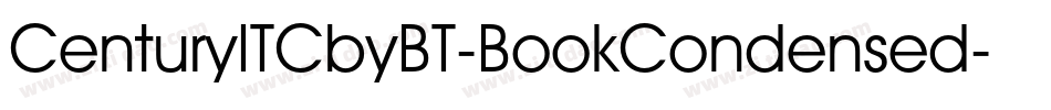 CenturyITCbyBT-BookCondensed字体转换