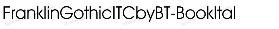 FranklinGothicITCbyBT-BookItal字体转换