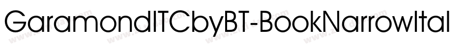 GaramondITCbyBT-BookNarrowItal字体转换