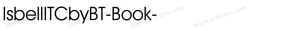 IsbellITCbyBT-Book字体转换