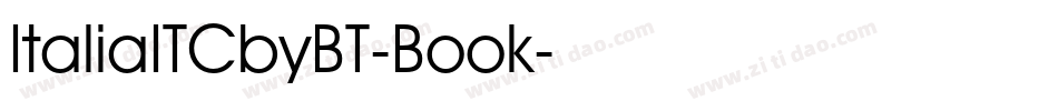 ItaliaITCbyBT-Book字体转换