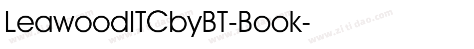 LeawoodITCbyBT-Book字体转换