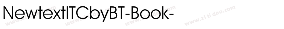 NewtextITCbyBT-Book字体转换