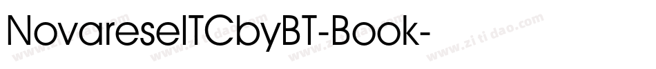 NovareseITCbyBT-Book字体转换