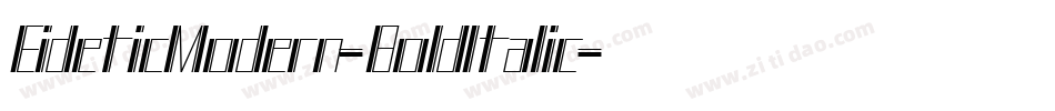 EideticModern-BoldItalic字体转换