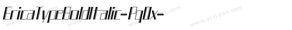 EricaTypeBoldItalic-Pq0x字体转换