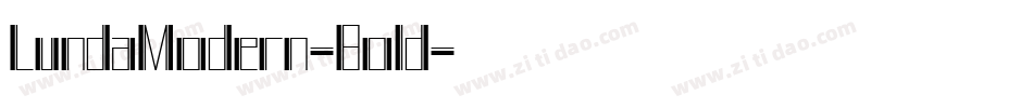 LundaModern-Bold字体转换