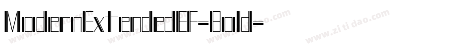 ModernExtendedEF-Bold字体转换