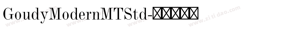 GoudyModernMTStd字体转换