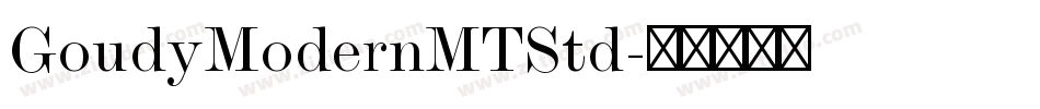 GoudyModernMTStd字体转换