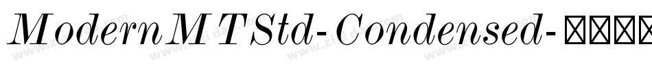 ModernMTStd-Condensed字体转换