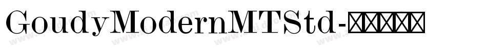 GoudyModernMTStd字体转换