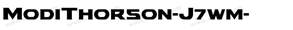 ModiThorson-J7wm字体转换